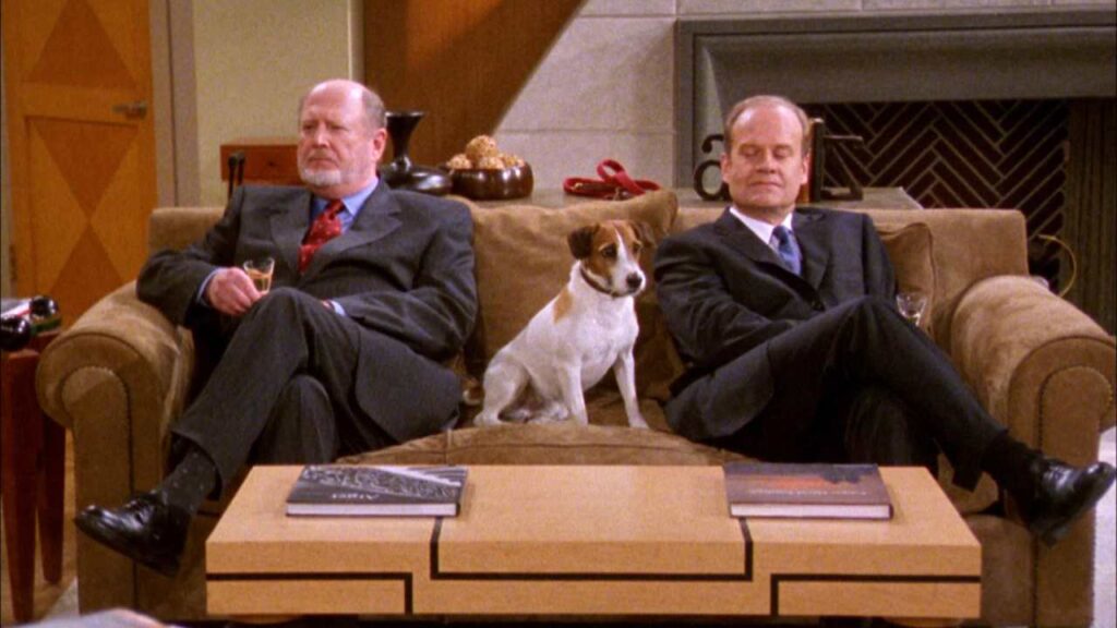 David Ogden Stiers & Kelsey Grammer in Frasier