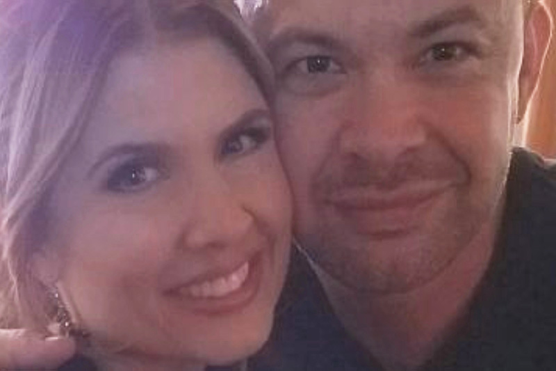 Amber Rasmussen & Brandon Johnson in the true crime documentary Don't Date Brandon