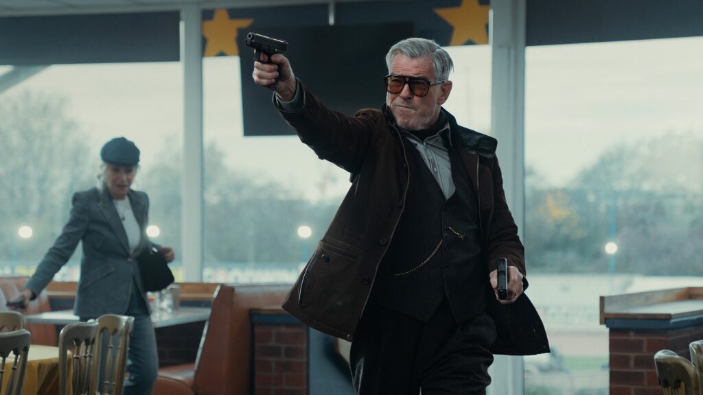 Pierce Brosnan as Conrad Harrigan in MobLand Season 2