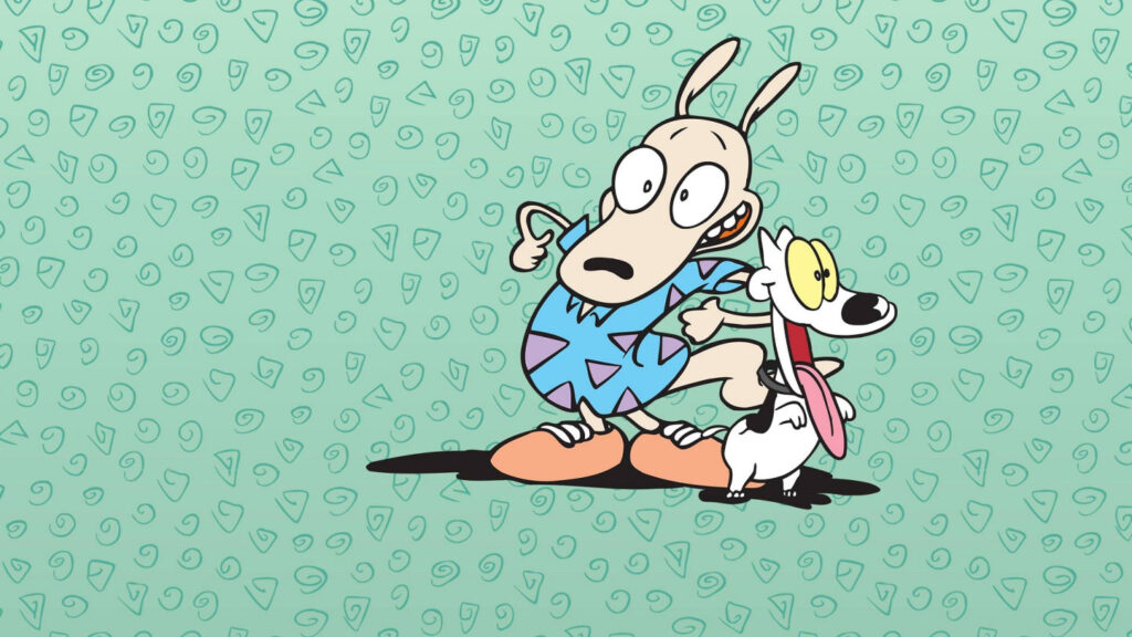 Animated character Rocko in Rocko's Modern Life