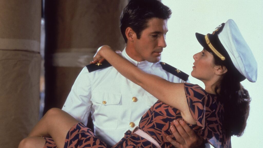 Richard Gere and Debra Winger star in An Officer and a Gentleman