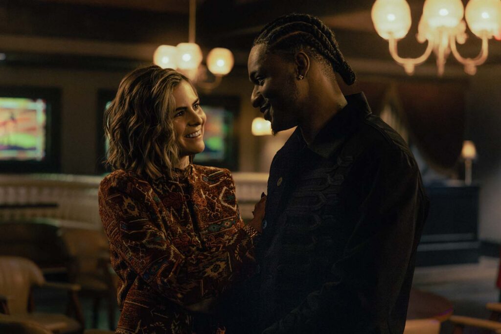 (L-R): McKenna Quigley Harrington as Grace and Jay Will as Tyson in Tulsa King, episode 5, season 4, streaming on Paramount+, 2026. Photo Credit: Steve Swisher/Paramount+