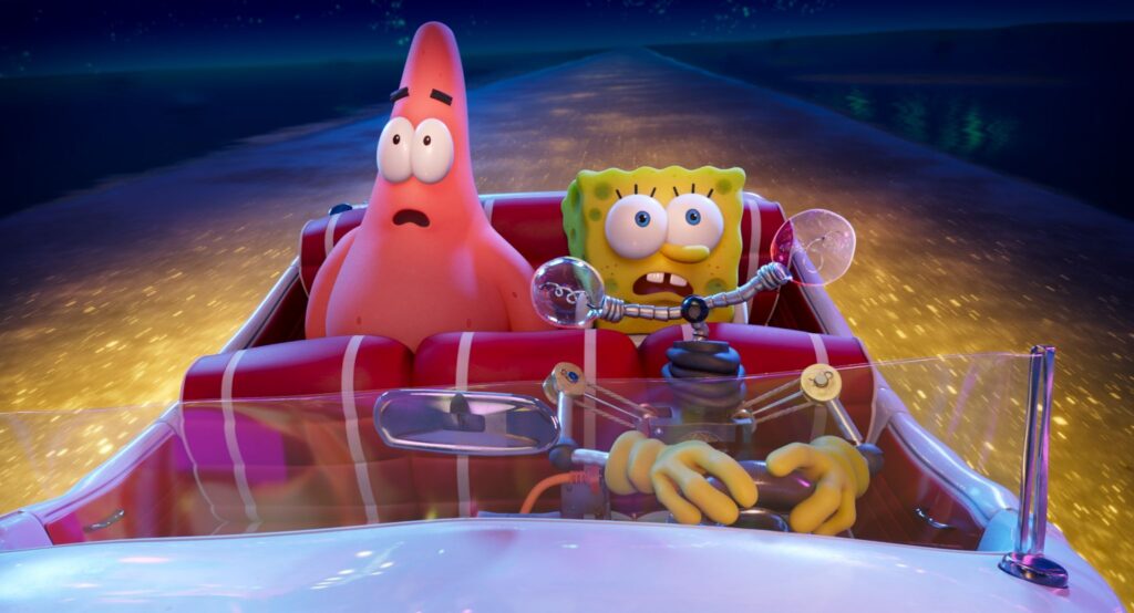 SpongeBob and Patrick in The SpongeBob Movie Sponge on the Run