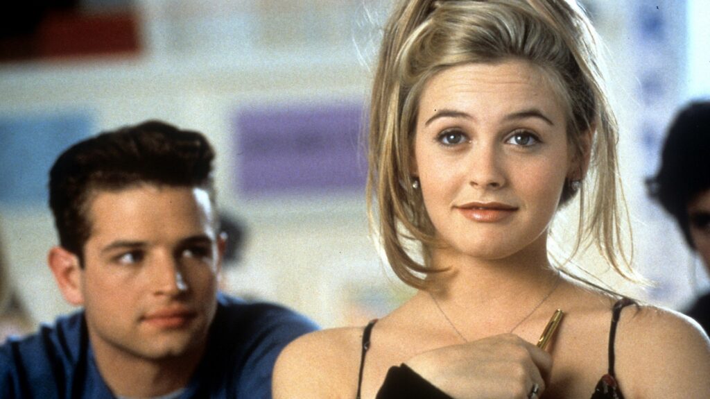 Alicia Silverstone as Cher and Justin Walker as Christian Stovitz in Clueless the movie