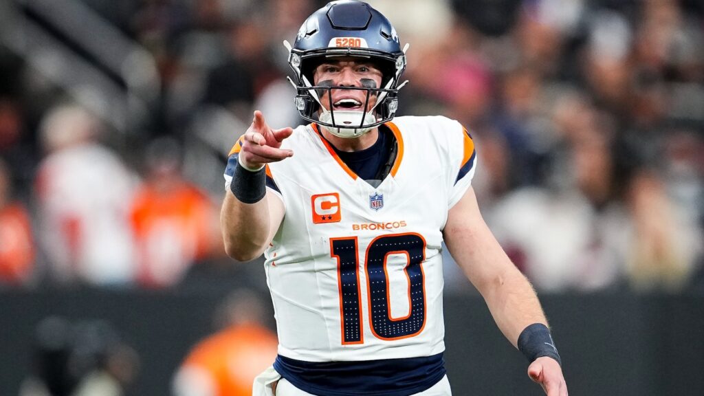 Denver Broncos quarterback Bo Nix