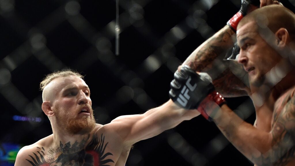 Conor McGregor Dustin Poirier at UFC 178