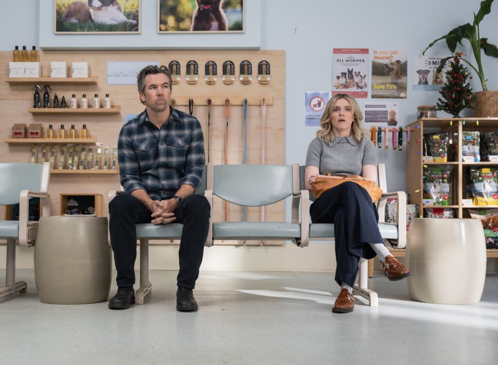 L-R: Patrick Brammall as Gordon and Harriet Dyer as Ashley in Colin From Accounts, episode 8, season 3