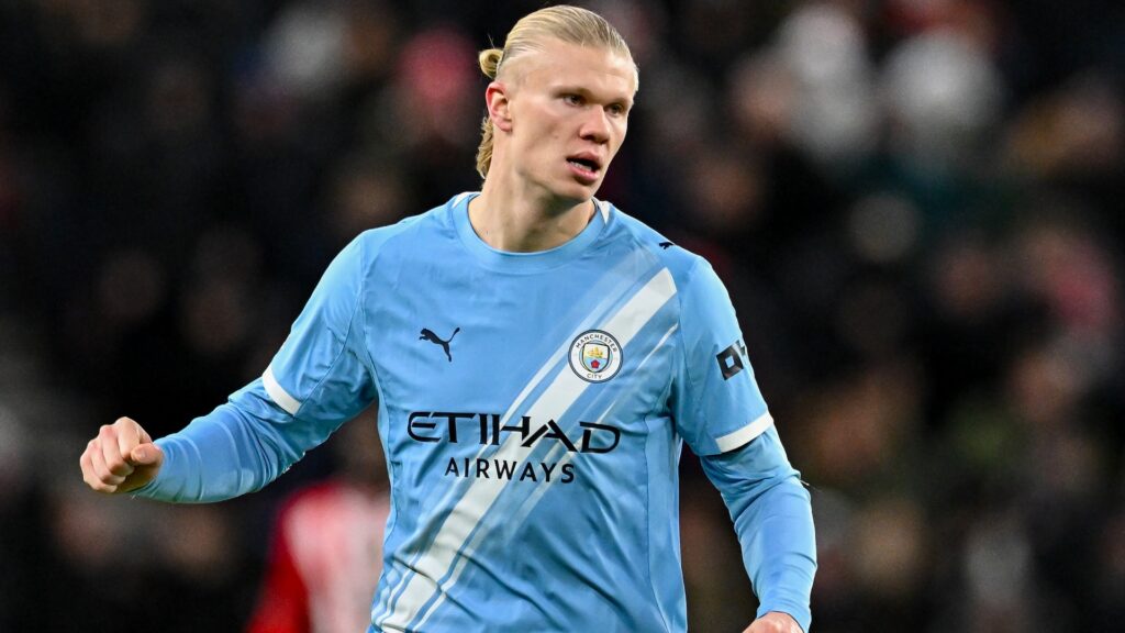 Manchester City player Erling Haaland