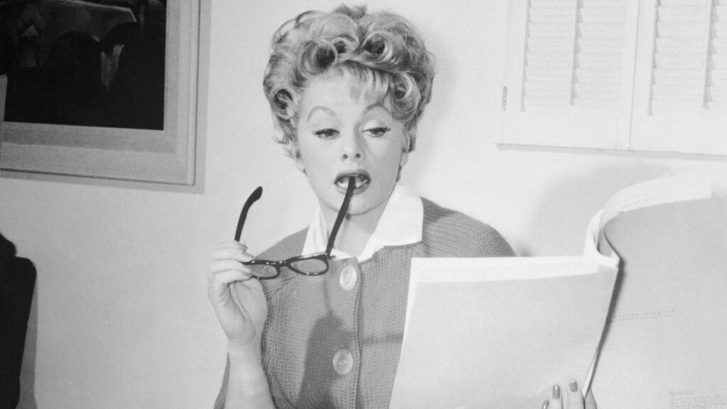 Lucille Ball reading script