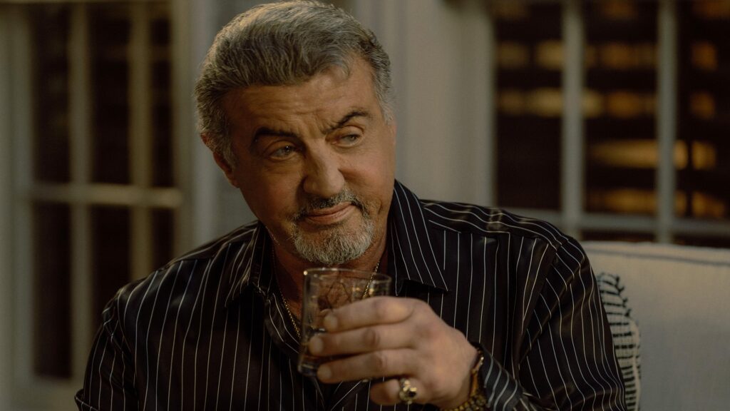 Sylvester Stallone as Dwight Manfredi in Tulsa King, Drink of choice