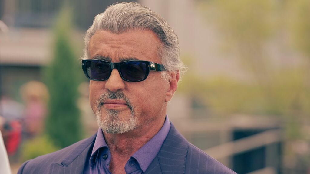 Sylvester Stallone as Dwight Manfredi in Tulsa King, Sunglasses