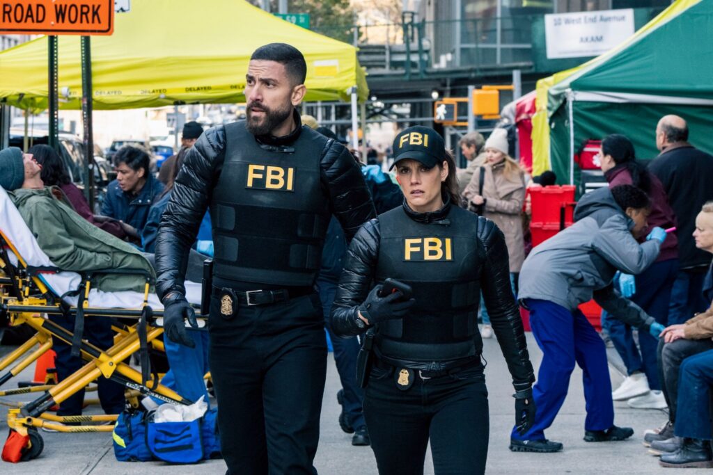 Zeeko Zaki as Omar Adom Zidan and Missy Peregrym as Special Agent Maggie Bell