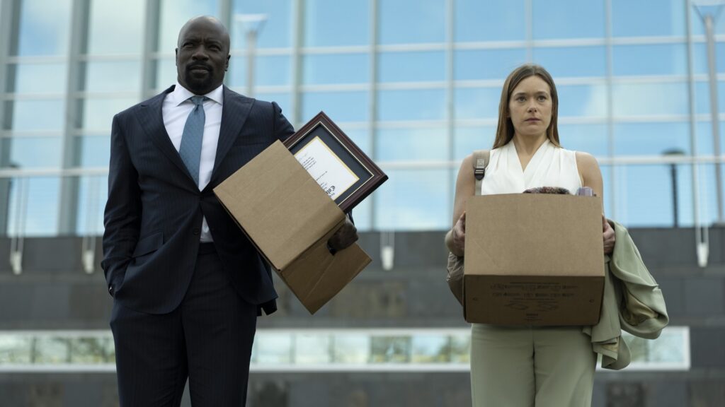 Mike Colter and Rachel Keller in Cupertino