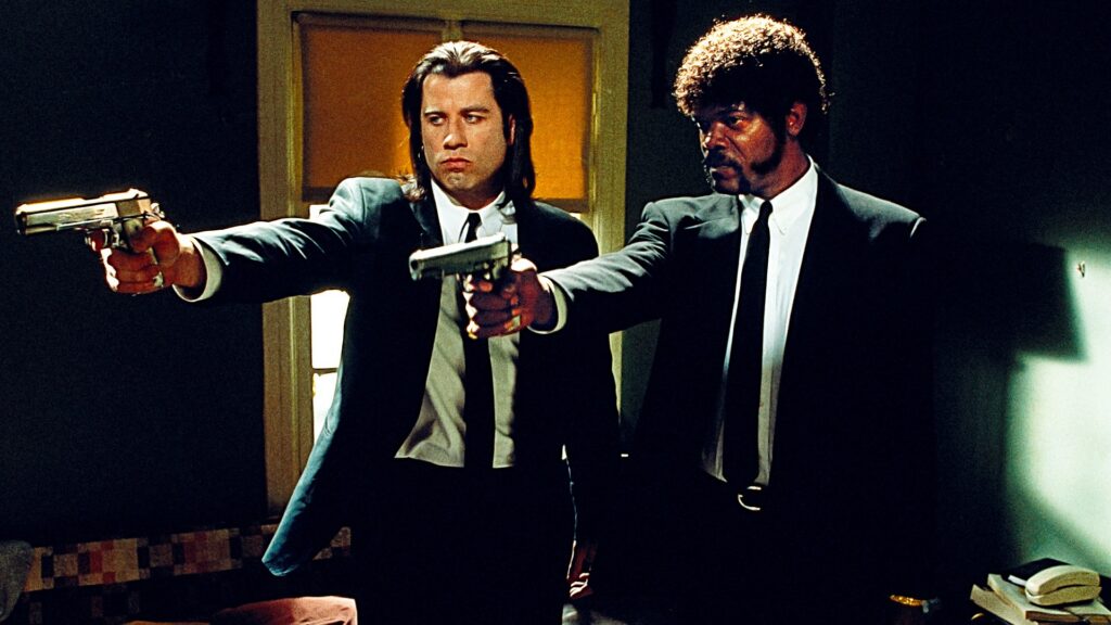 John Travolta and Samuel L Jackson in Pulp Fiction
