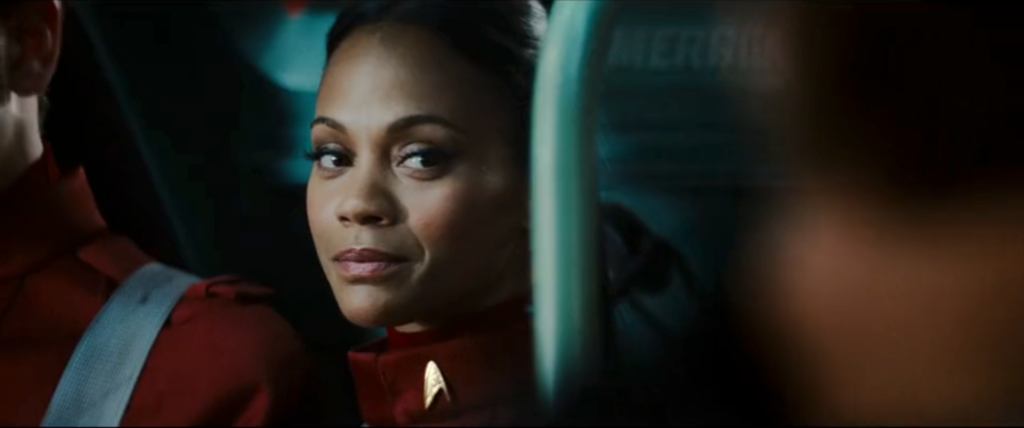 Zoe Saldana in Star Trek 2009