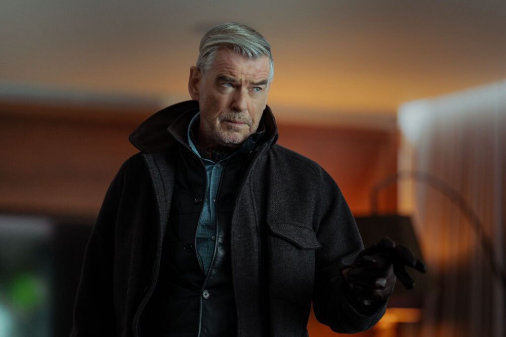 Pierce Brosnan as Conrad Harrigan in MobLand
