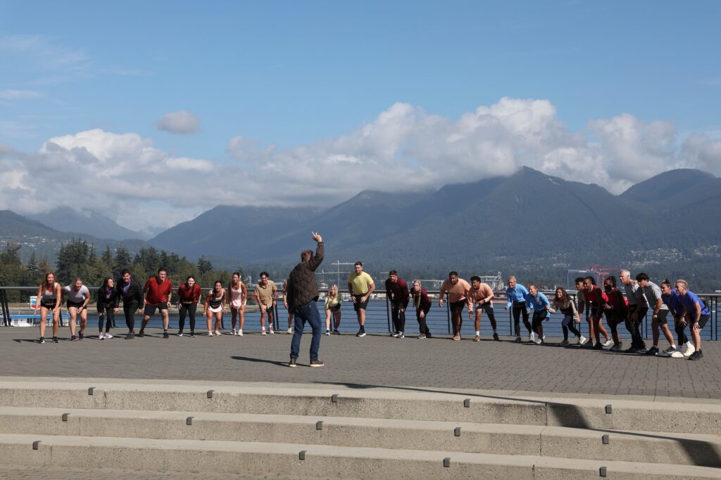 "Sorry Guys, We Used Our Express Pass" -- Coverage of the CBS Original Series THE AMAZING RACE, scheduled to air Wednesday, Sept. 30 (9:30-11:00 PM, ET/PT). Part two airs on Thursday, Oct. 1 (9:30-11:00 PM, ET/PT) Pictured (L-R): Ann-Marie Tejcek, Riley Tejcek, Erin Taylor, Javi Vintimilla, Anuar Tager, Andrea Tager Ballesca, Katie Schultz, Charlotte Schultz, Conner Wilson, Phil Keoghan, Michelle Patterson, Matthew Patterson, Cody Langlois, Jaime Tribo, Zach Johnson, Nate Johnson, Jody Rebhun, Jenn Naso, Daisha Wilks, Dalton Hamby, Dafina Dunmore, Saran Dunmore, Doug Matter, Dylan Matter, Ali Krieger, and Joanna Lohman. Photo: Sara Kempner/CBS ©2025 CBS Broadcasting, Inc. All Rights Reserved.