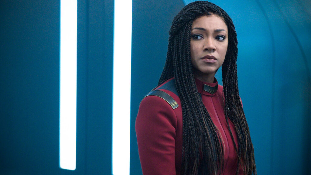 Sonequa Martin-Green as Michael Burnham in Star Trek: Discovery on Paramount+