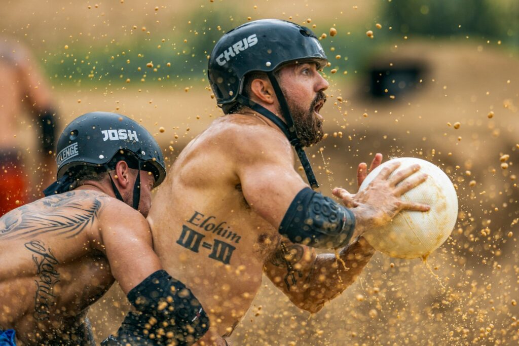 The Challenge action shot