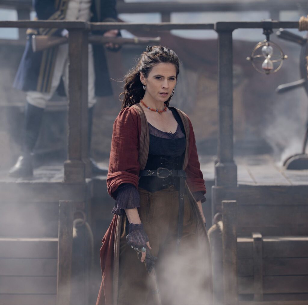 Hayley Atwell as the decisive Bess Hawkins in Treasure Island