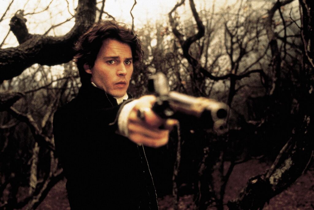 Johnny Depp as Ichabod Crane in Tim Burton's Sleepy Hollow