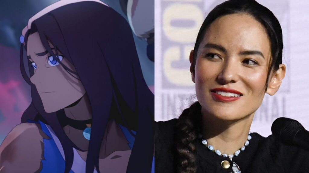 Jessica Matten as Katara in Avatar Aang: The Last Airbender