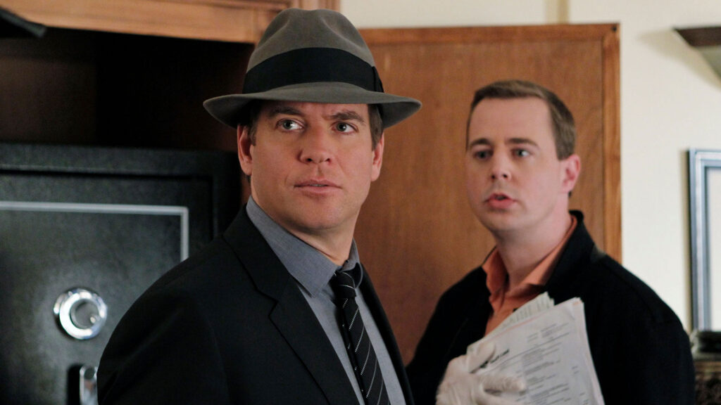 Michael Weatherly as Tony DiNozzo and Sean Murray as Timothy McGee in NCIS Season 11