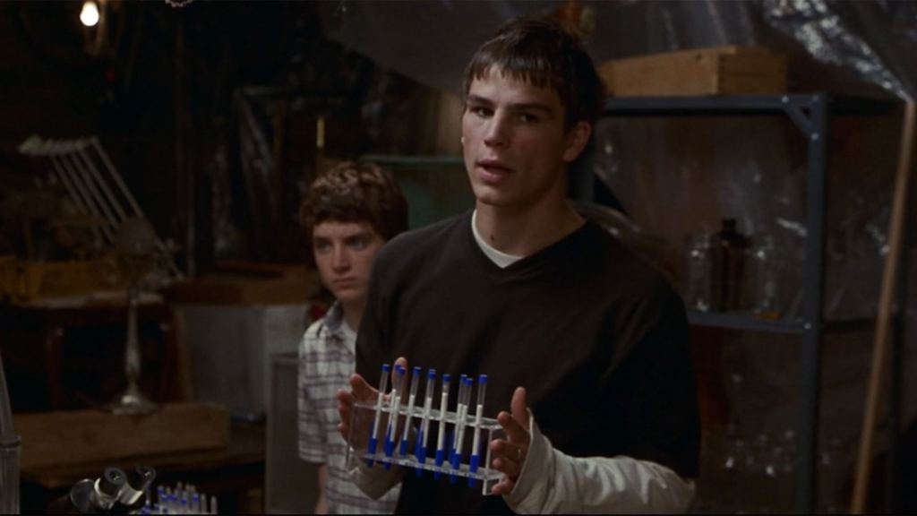 Josh Hartnett and Elijah Wood in The Faculty